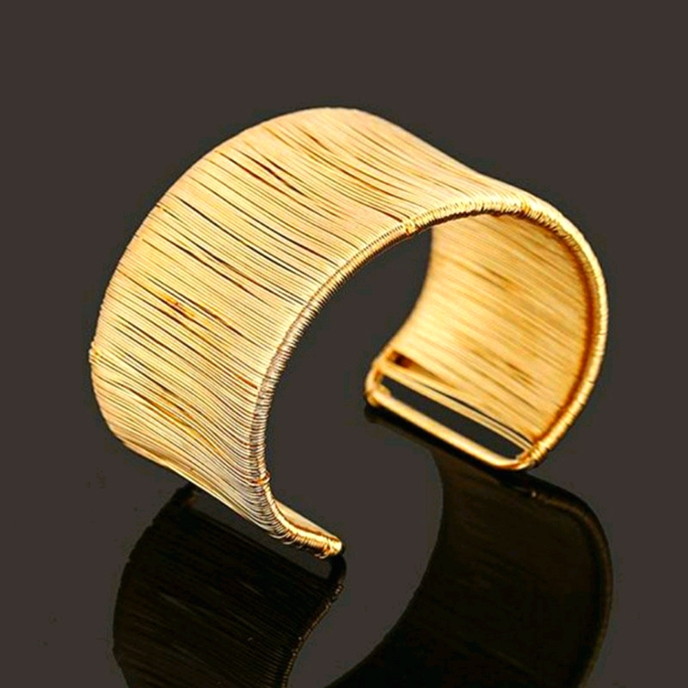 Gold Wire Cuff